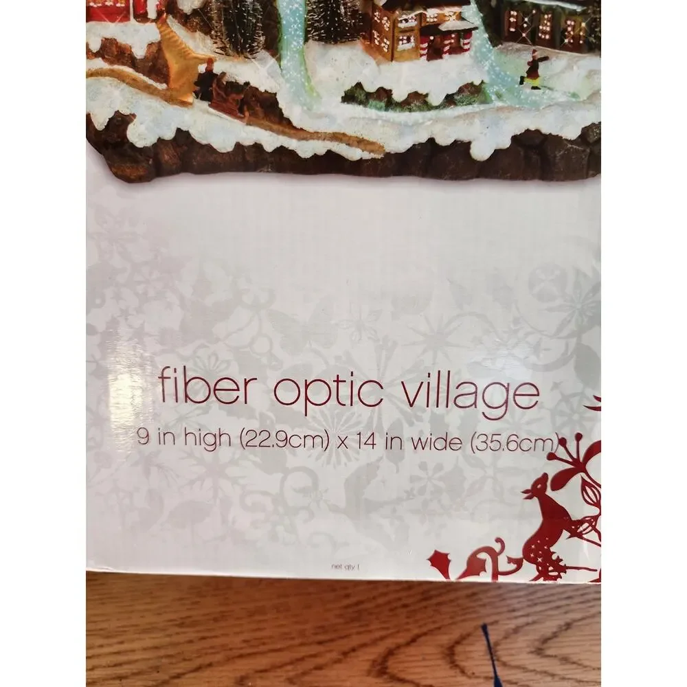 2006 Fiber Optic Christmas Village From Target Tested Works With Box